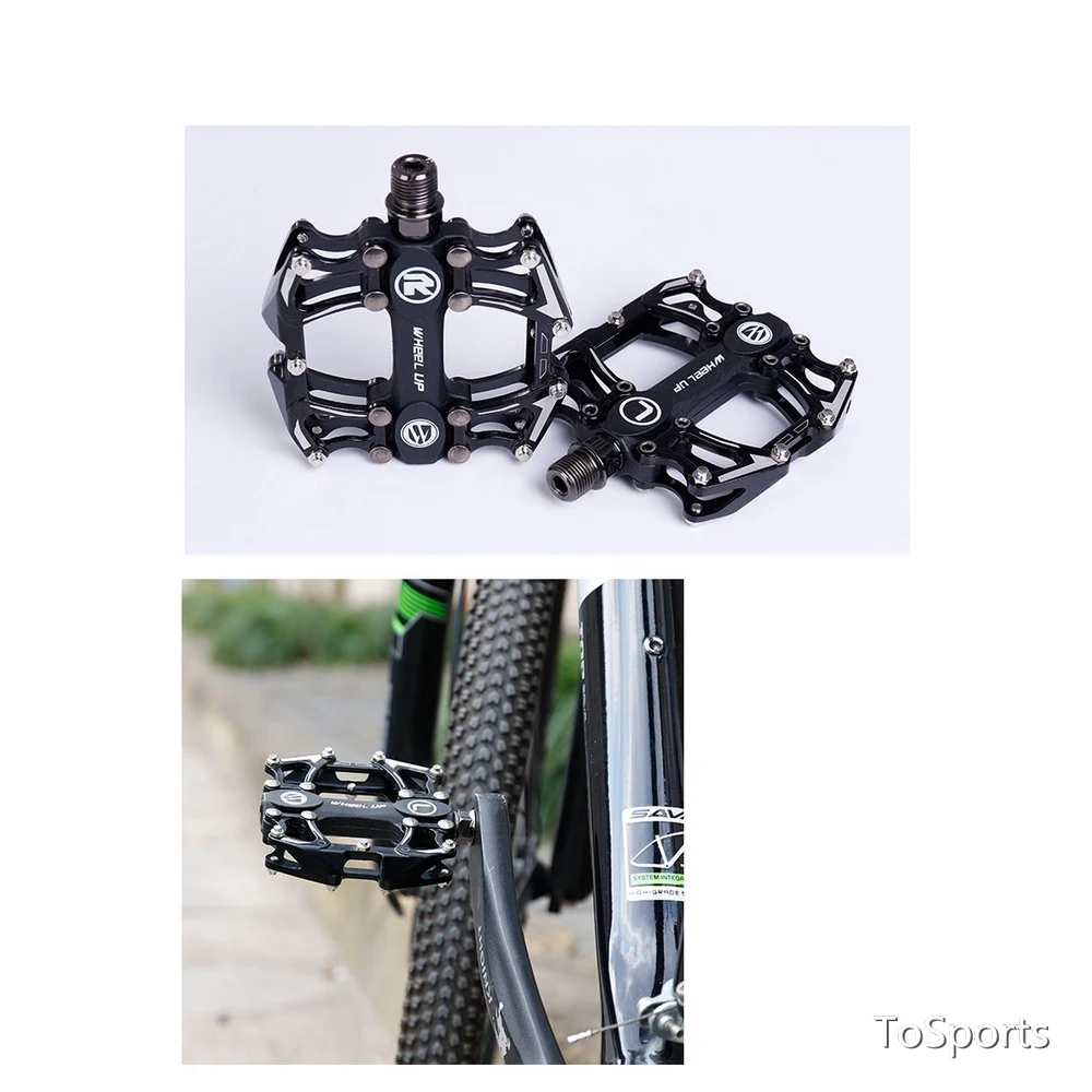 

Bicycle Pedal Aluminum Alloy Bearing Mountain Pedals Non-Slip Pedal Black 115X95X20MM Ultralight MTB Mountain Bike Accessories