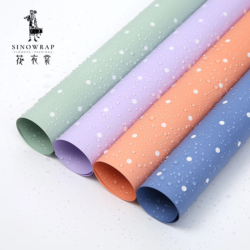 

Dot 100% Waterproof Wrapping Paper For Flower Bouquet