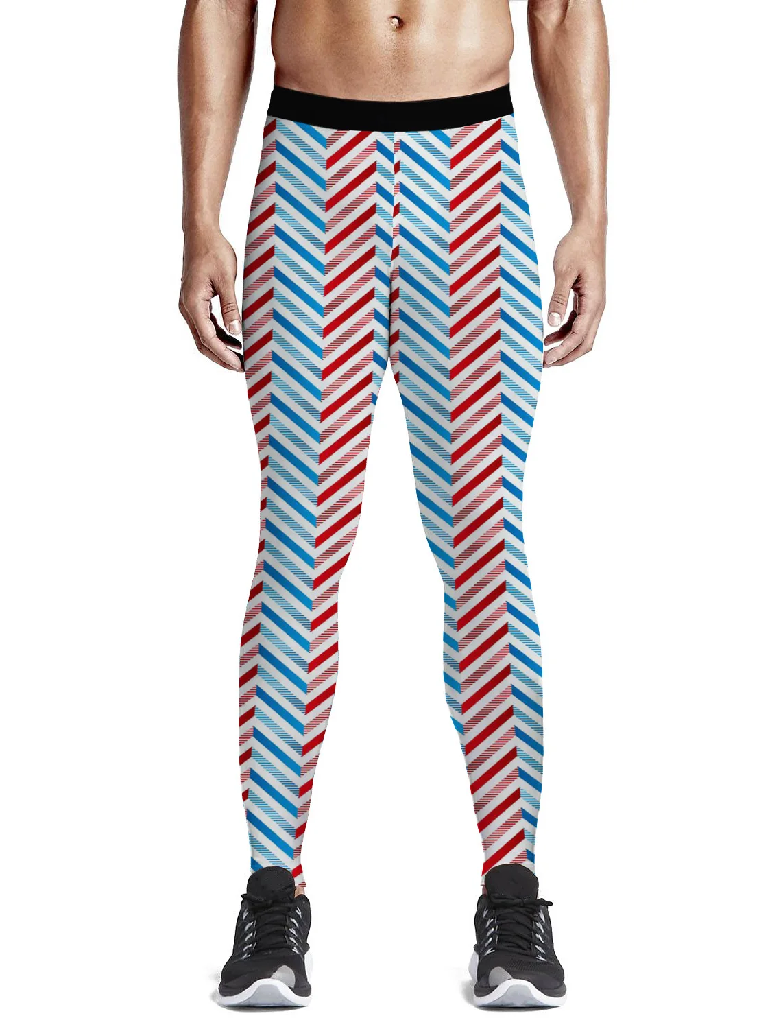 Американский флаг Ele мужские ts штаны с геометрическим узором Леггинсы карманами