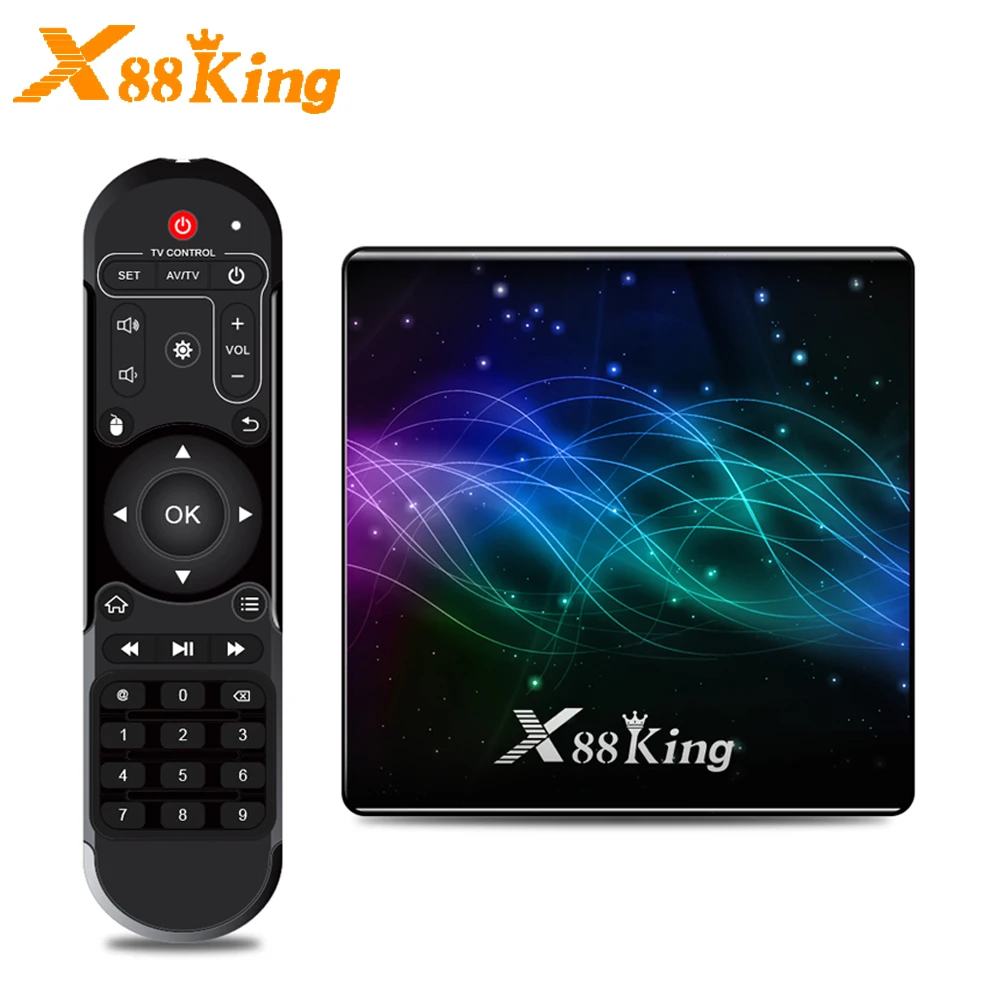 ТВ бокс X88 King Amlogic S922X медиа плеер на Android 9 0 DDR4 4 Гб RAM 128 ГБ ROM 2 4G 5G Wi Fi 1000M LAN Bluetooth 1 4K