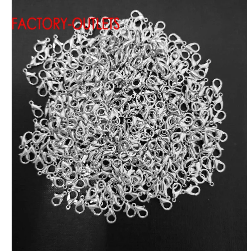 

Big Promotion Wholesale 100PCS Bulk Jewelry Findings Genuine 925 Silver Lobster Clasp 925 Stamped Fittings Connector Components