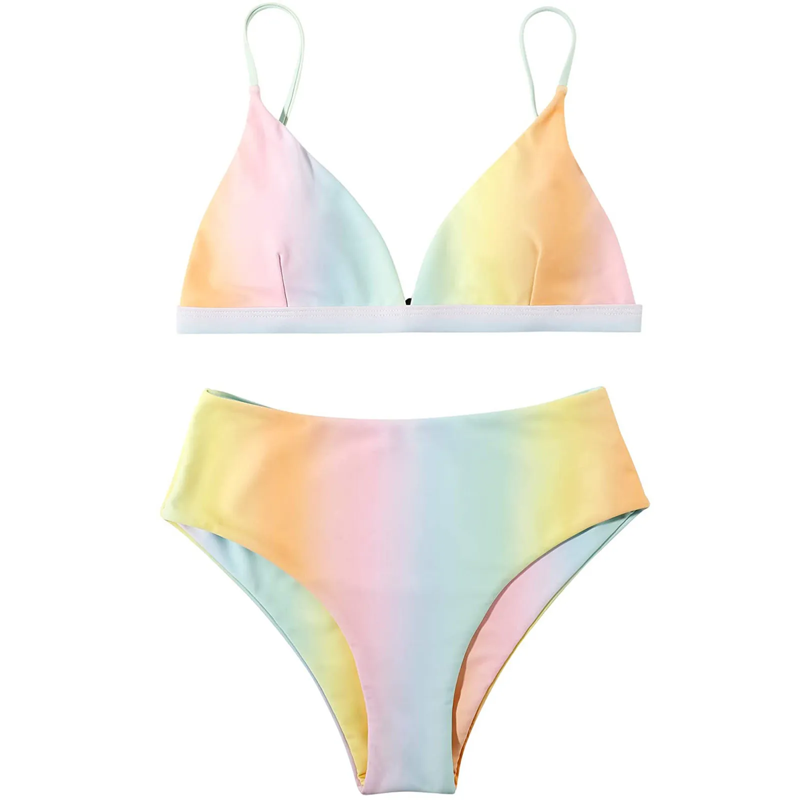 

2021 New Seaside Swimwear Women Bandeau Padded Push Up Beachwear Swimwear Bikini Set Swimsuit Swimwear cover up