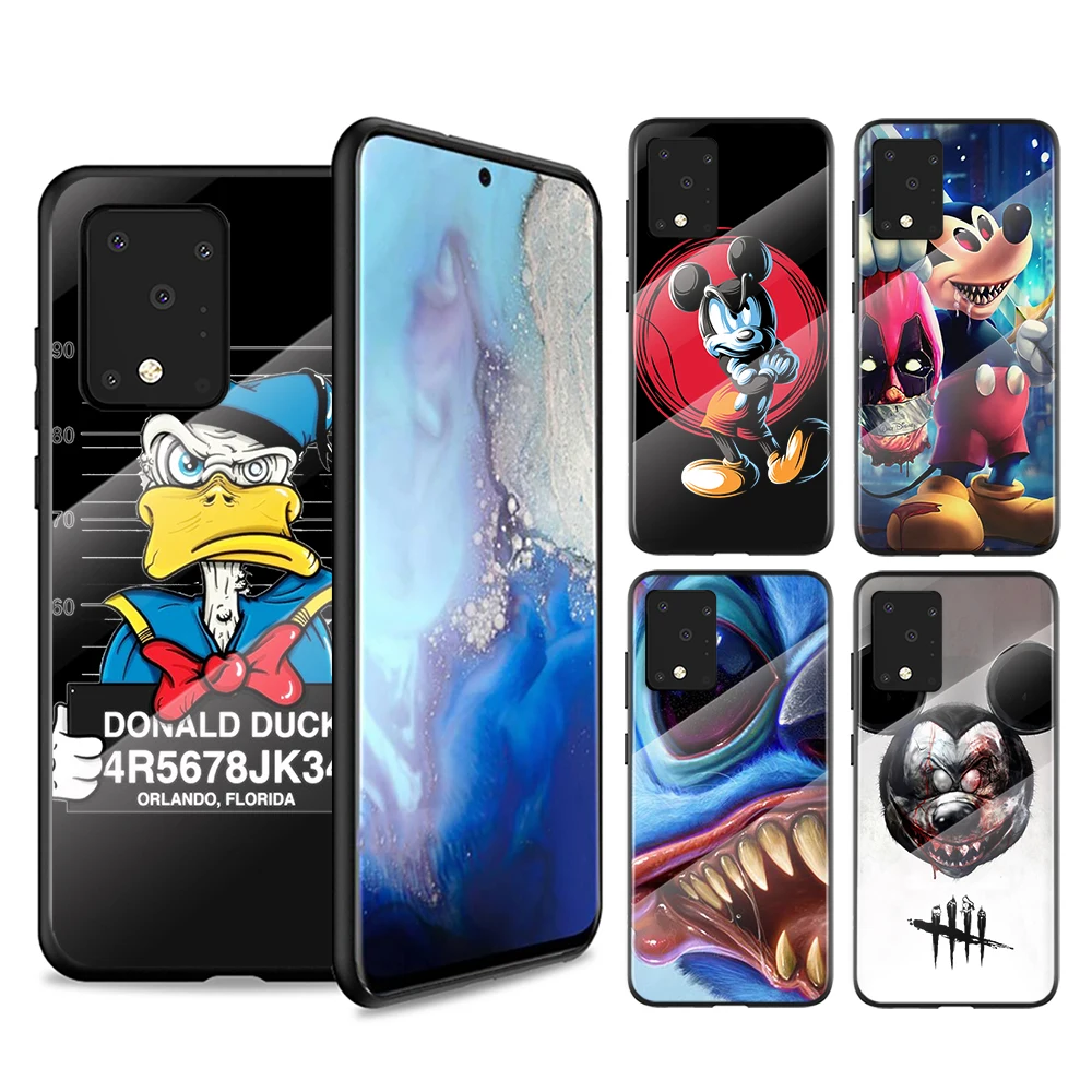 

Tempered Glass Cover Disney Bad Boy Mickey For Samsung Galaxy A91 A81 A72 A71 A52 A51 A41 A31 A21S A11 A01 Phone Case