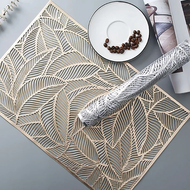 

4Pcs Placemats Washable PVC Tablemats Stain-Resistant Non-Slip PVC Pad