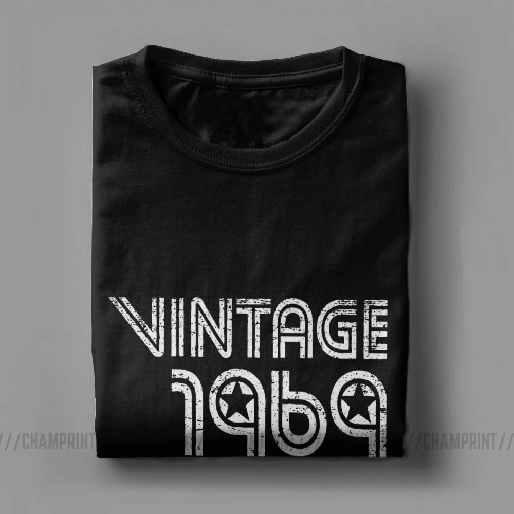 Подарок на 50 й день рождения Винтажная футболка с графикой в стиле ретро модель