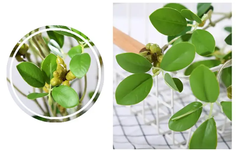 Искусственные ветки растений реалистичный Декор фруктов 2 головки настольные