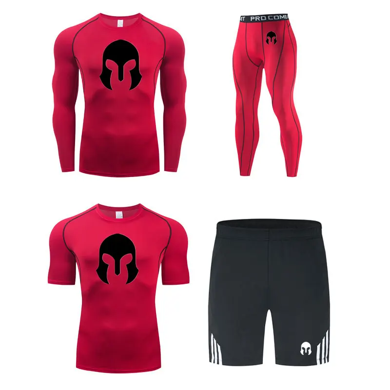 

Men Compression Sport Suit Men MMA Rashguard Muay Thai Kickboxing T Shirts +Pants Boxing Jerseys Sets Workout Sports