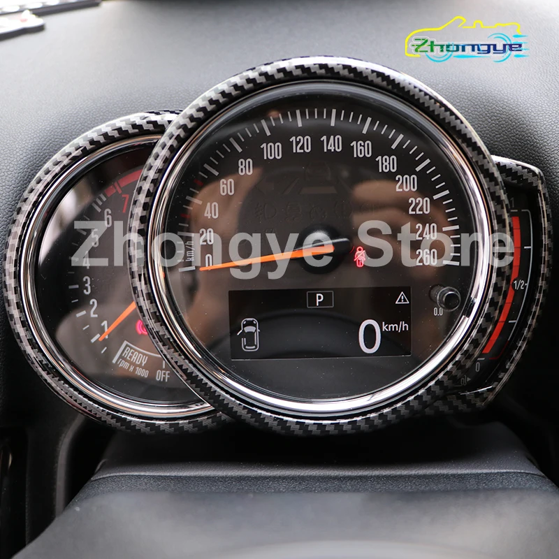 

Car Dashboard Tachometer Decorative Protective Cover For BMW MINI ONE Cooper F54 F55 F56 F57 F60 Carbon Fiber Style Accessories