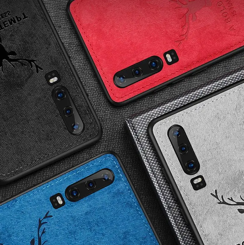 Тканевый чехол для Huawei Mate 30 20 Pro P20 P30 Honor 10 lite 9X 8X 10i 20i 9 P Smart Z Plus 2019 тканевый