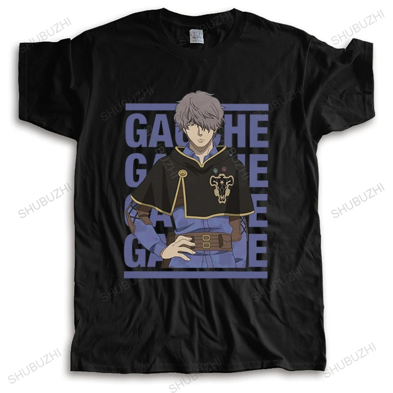 

Japanese Anime Manga Black Clover Tshirt Men Short Sleeved Gauche Adlai T-Shirt Pure Cotton Casual Tee Shirt Merch Gift Idea