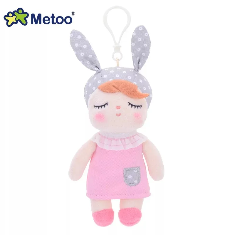 Мини Metoo Анжела Кролик Кукла Kawaii плюшевая чучело мультфильм кулон игрушки для детей девочек детский день рождения Рождественский подарок - Цвет: pink