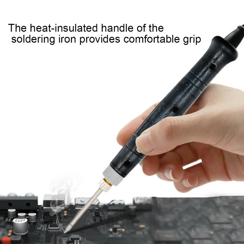 

Pocket-size USB Chargeable Soldering Iron with Stand Portable USB Soldering Iron Pen 5V 8W Mini Tip Button Switch Electric
