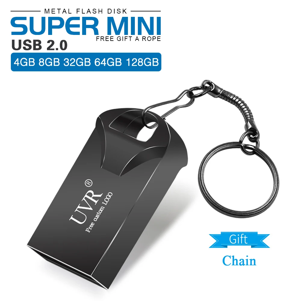 Супер мини usb флеш-накопитель 8 ГБ, металлическая Флешка 64 ГБ, карта памяти 16 Гб, usb 2,0, флеш-накопитель 32 ГБ, флеш-диск 128 ГБ, печать логотипа