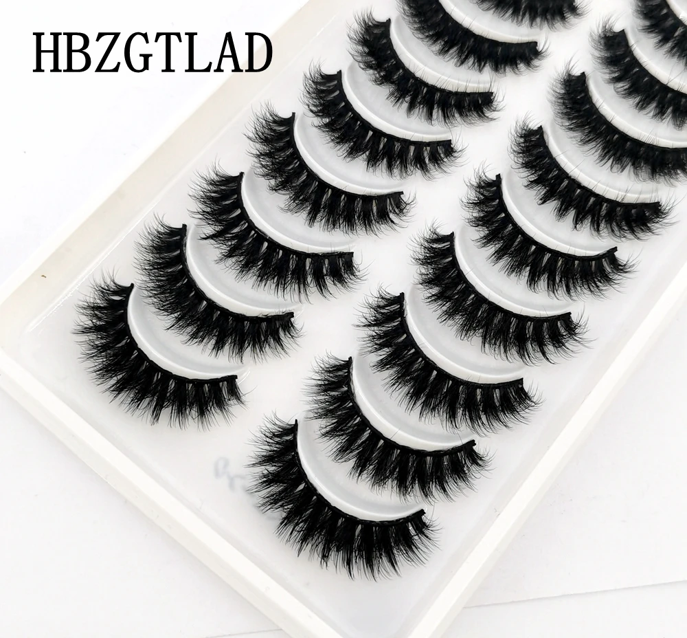 

New 10 pairs natural false eyelashes fake lashes long makeup 3d mink lashes short eyelash extension mink eyelashes for beauty