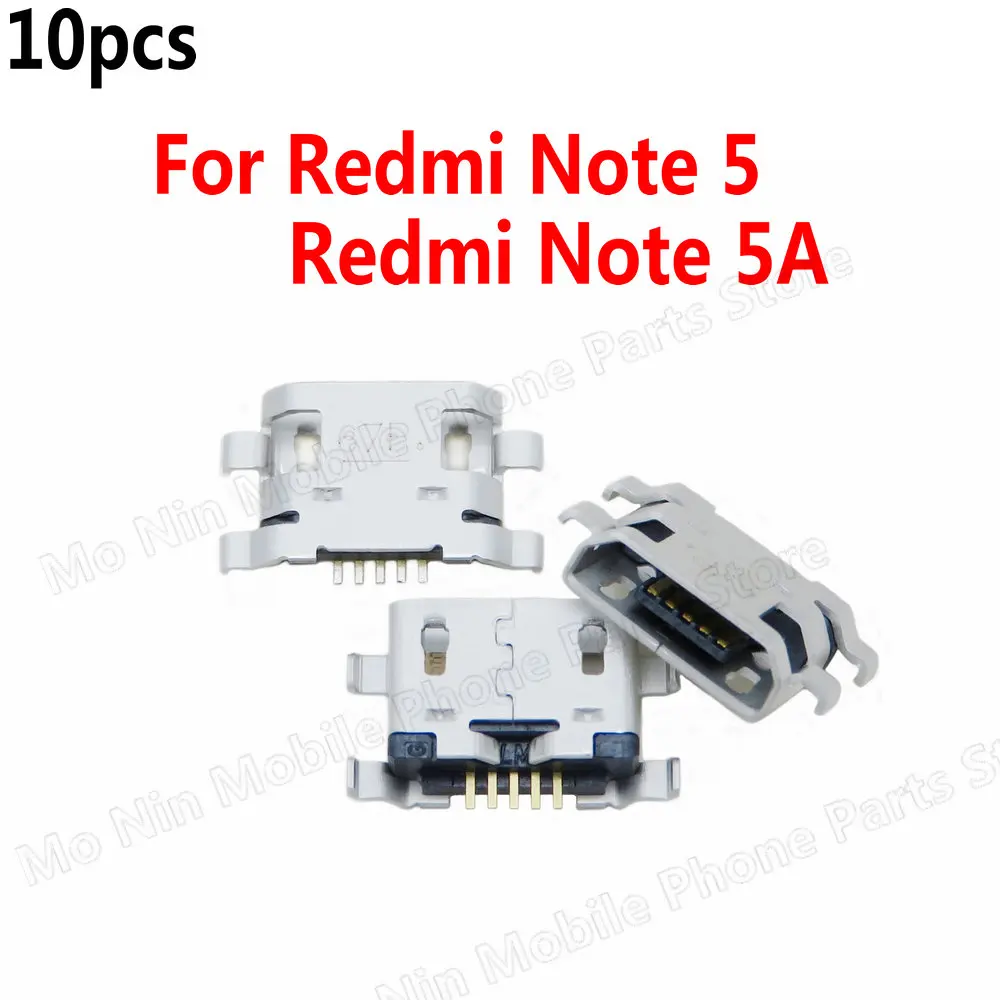 10 шт. новый разъем Micro USB для подключения зарядного порта Xiaomi Redmi Note 5 5A | Мобильные