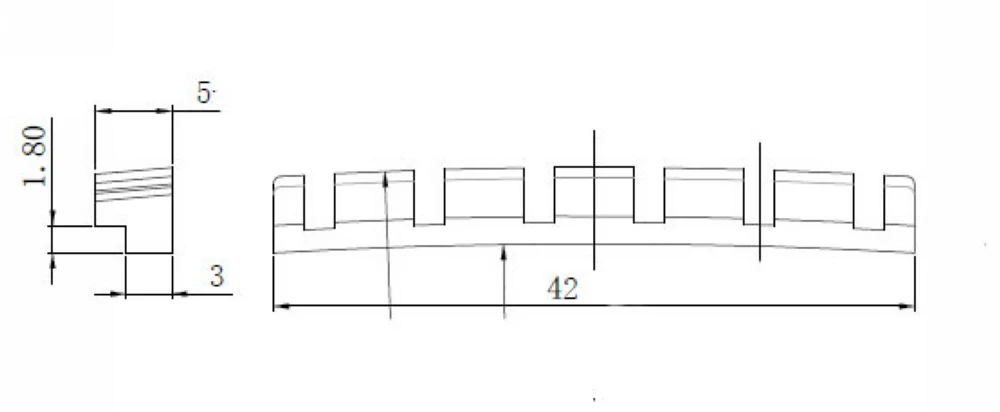【made in japan】 1 pc 42mm gitarre mutter höhe gebogene einstellbare glocke messing muttern für st tl tele stil elektrische g