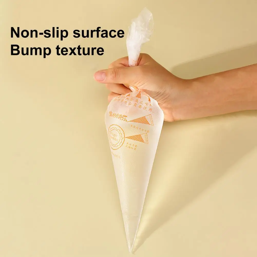 

DIY 100Pcs/Bag Useful Disposable Pastry Bag Icing Piping Bag Pastry Tool Frosting Bags Non-slip for Cake Shop