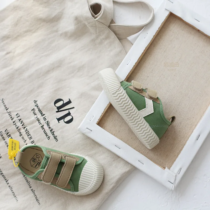 shoes Весенняя детская парусиновая обувь с высоким берцем, радужные повседневные кроссовки с пряжкой для мальчиков и девочек, студенческие мягкие детские спортивные кроссовки для бега - Цвет: shoes