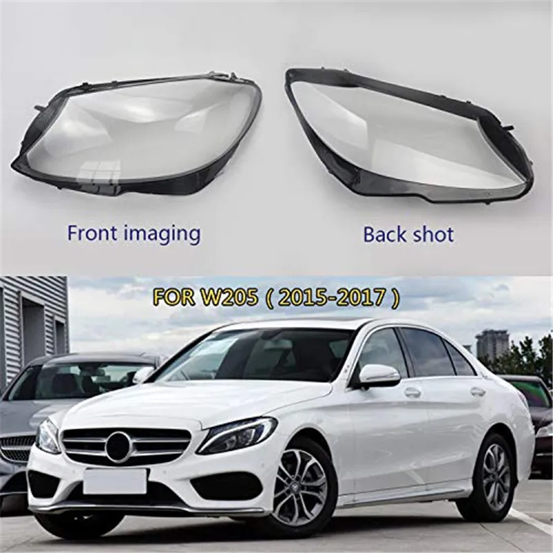 Прозрачная крышка для автомобильной фары подходит Mercedes Benz W205 C180 C200 C260L/280/300 2014