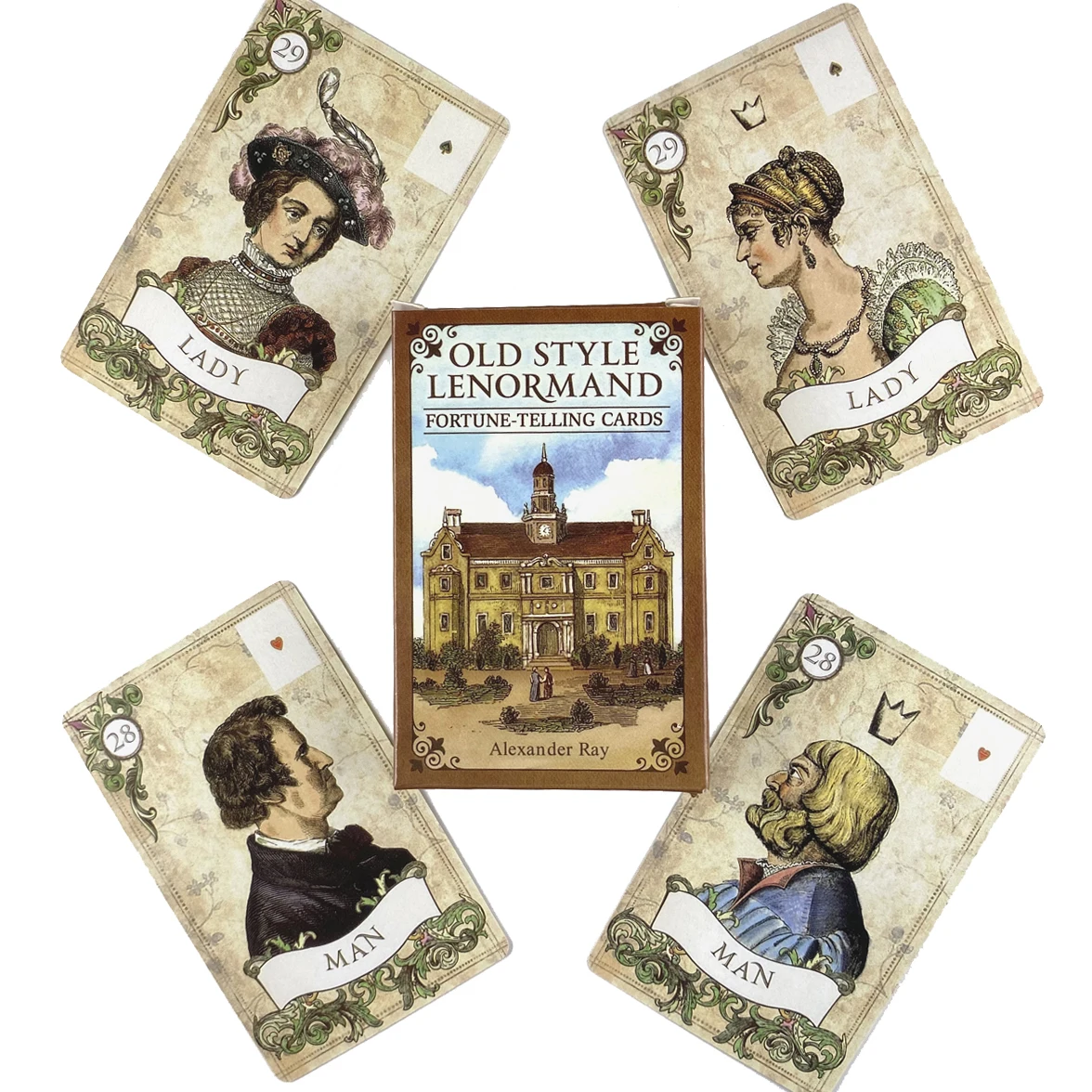 

Old Style Lenormand Oracle Cards Leisure Party Table Game High Quality Fortune-telling Prophecy Tarot Deck With PDF Guidebook