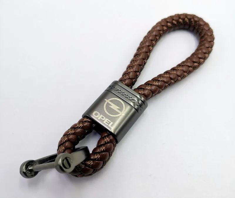 Автомобильный брелок металлический кожаный для ключей opel Adam Astra J K Corsa Insignia Zafira