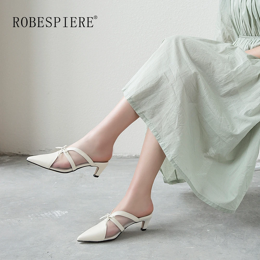ROBESPIERE/Женская обувь с ремешком на пятке сезон весна осень Новая повседневная