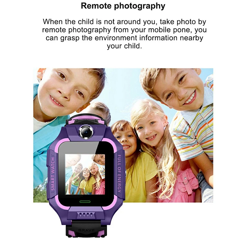 Z6 двойная камера анти-потеря местоположения Детские умные часы SOS SIM LBS трекер