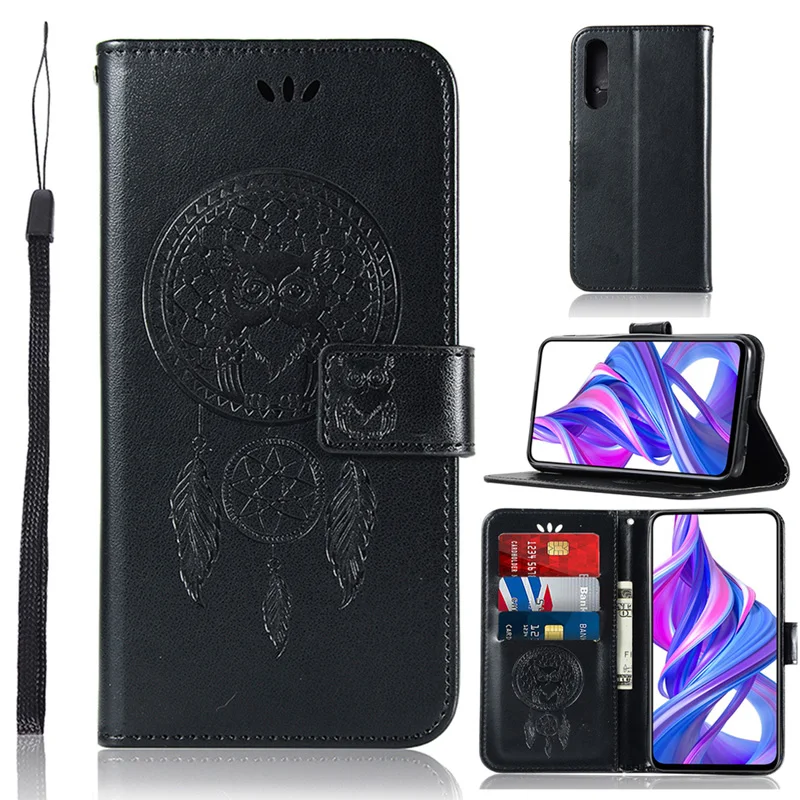 Кожаный чехол-бумажник с откидной крышкой в виде совы для huawei Honor 9x20 Pro 10 9 Lite 10i 8X 8A 8C 8S Чехол для Honor 7A Pro 7S 7C Чехол для мобильного телефона