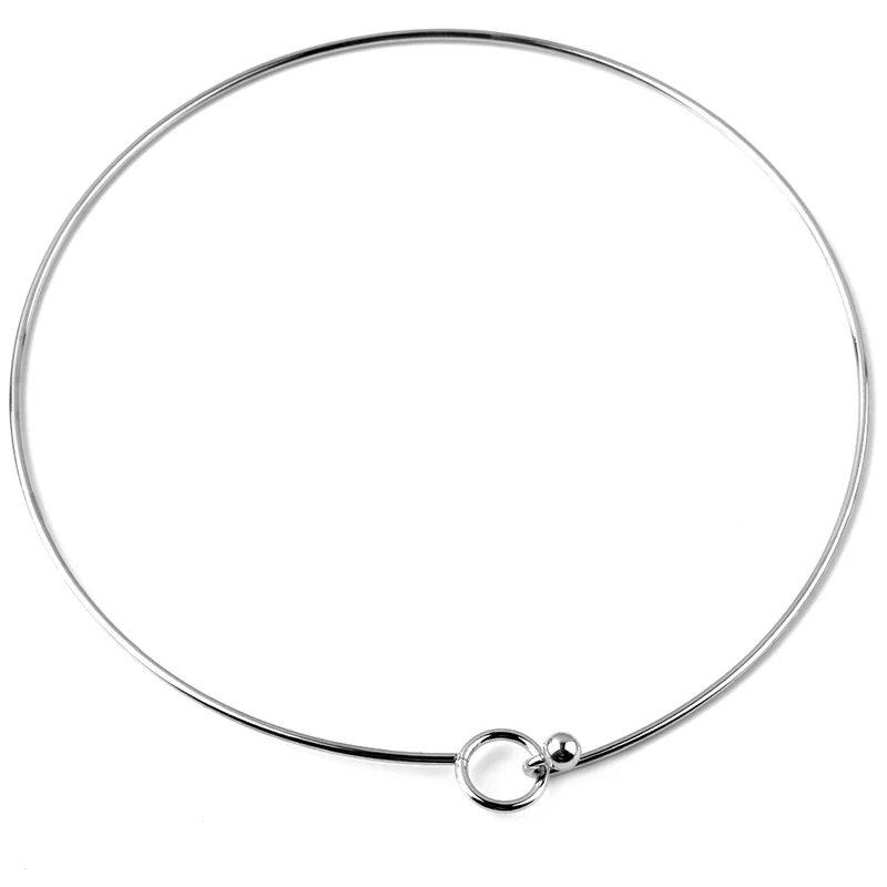 2pcs/lot Never Fade Stainless Steel Fashion Glamour Woman Man Necklace Collar 2mm DIY Jewelry Making Findings Accessories