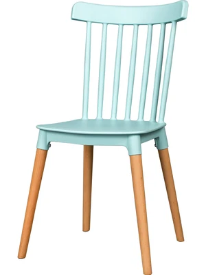 

European modern minimalist dining chair restaurant chair dining chair household plastic backrest solid wood chair office chair
