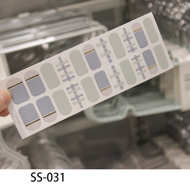 Новинка обертки для французских ногтей 22 накладки наклейки дизайна полоски