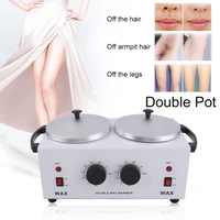 depilatory wax machine double paraffine warmer wax heater spa hand and feet epilator hair removal tool beauty tool double pot