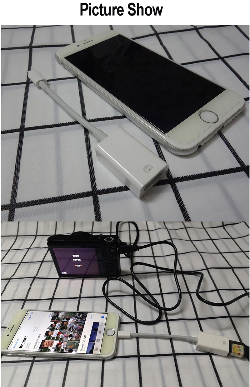 Адаптер OTG USB для камеры lightning USB кабель наушники конвертер Электрический пианино MIDI клавиатура для iphone 7 8 ios 13 адаптер