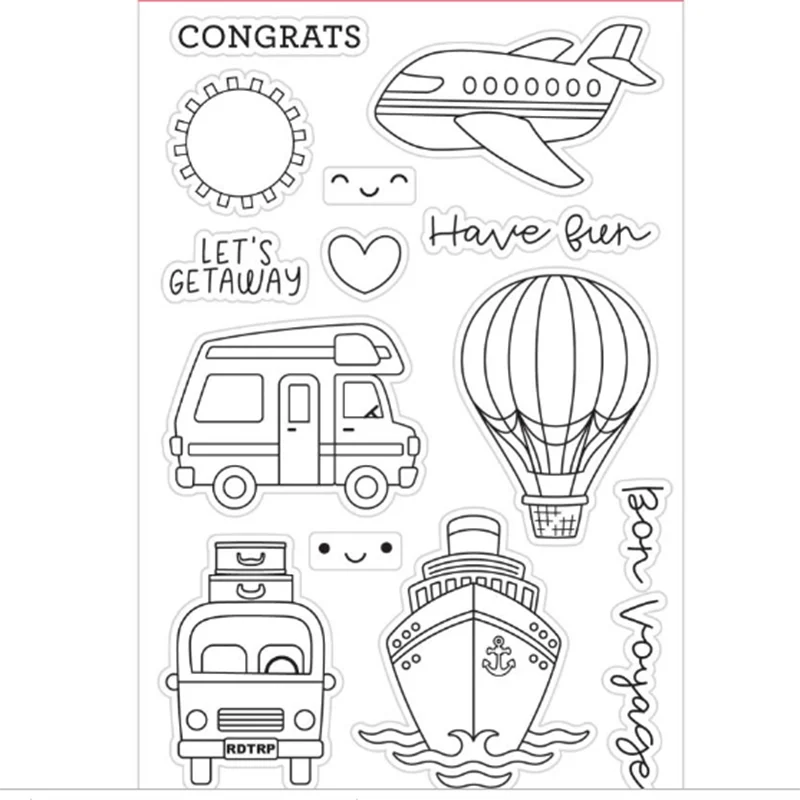 Lets's получить прозрачный значок для DIY Скрапбукинг/изготовление карт/Дети