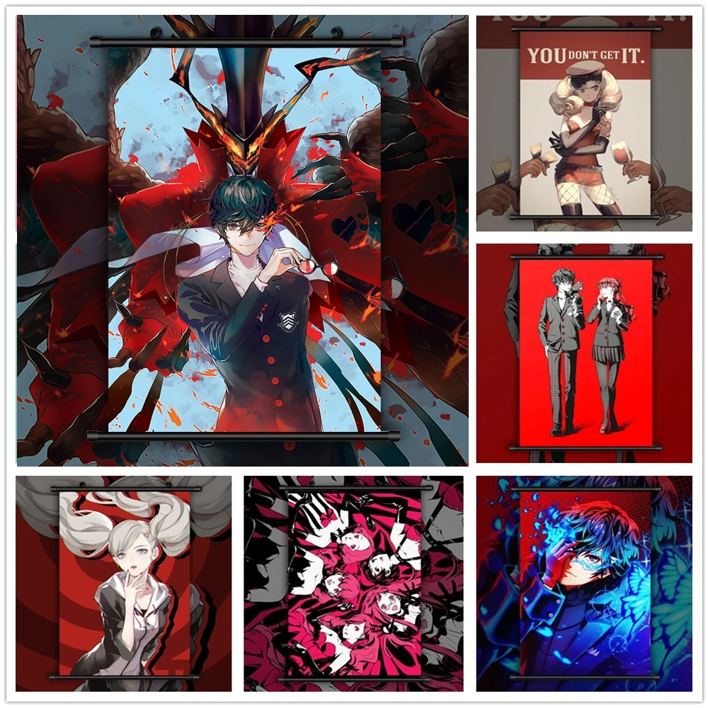 

Persona 5 Anime Manga HD Print Wall Poster Scroll