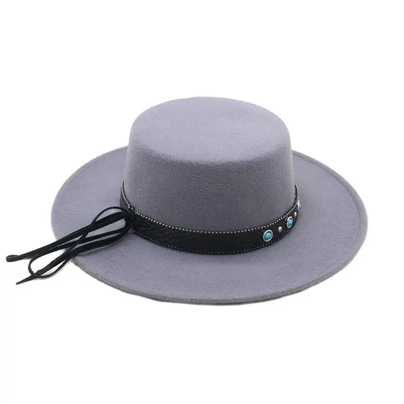 Новая Мода фетровая шляпка шерстяная женская обувь на плоской подошве