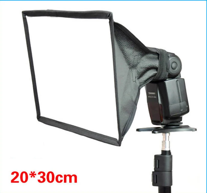 Larger 20-30 BIZOE 20*30 см 15*17 см флэш-софтбокс Speedlite диффузор фото студия аксессуары для Canon Nikon Pentax sony - Цвет: Larger 20-30