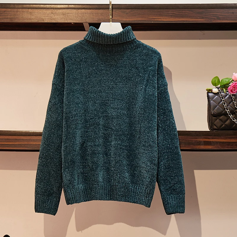 Шикарные винтажные кашемировые женские свитера из синели с длинным рукавом