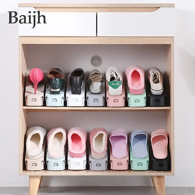 10 шт. Пластиковые регулируемые шкафы для хранения обуви | Дом и сад
