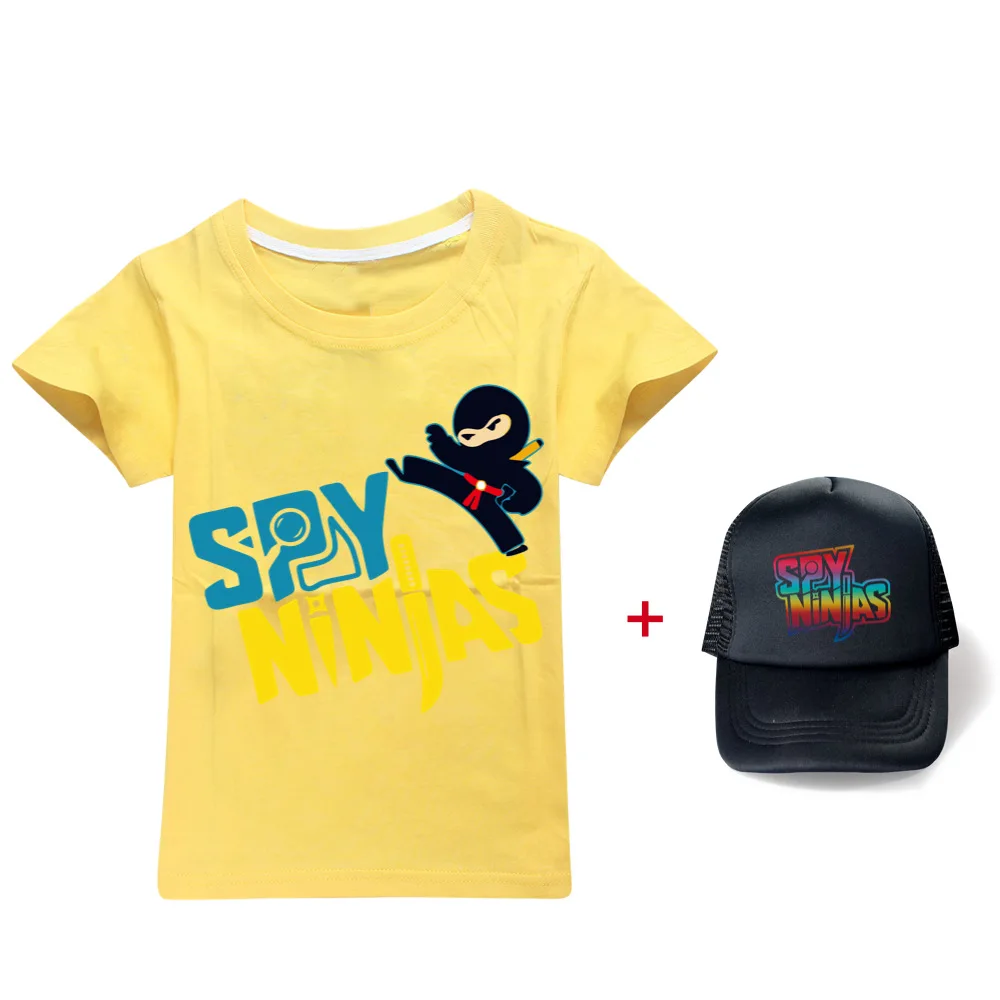 SPY NINJAS Toddler Girl Summer Clothes 2021 Cotton Graphic T Shirts 3D T Shirt Boys Short Sleeve Tshirt Yongth Clothing