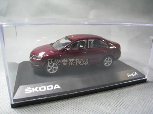 ABREX 1/43 масштаб SKODA RAPLD литой металлический автомобиль модель игрушки для коллекции, подарок, дети