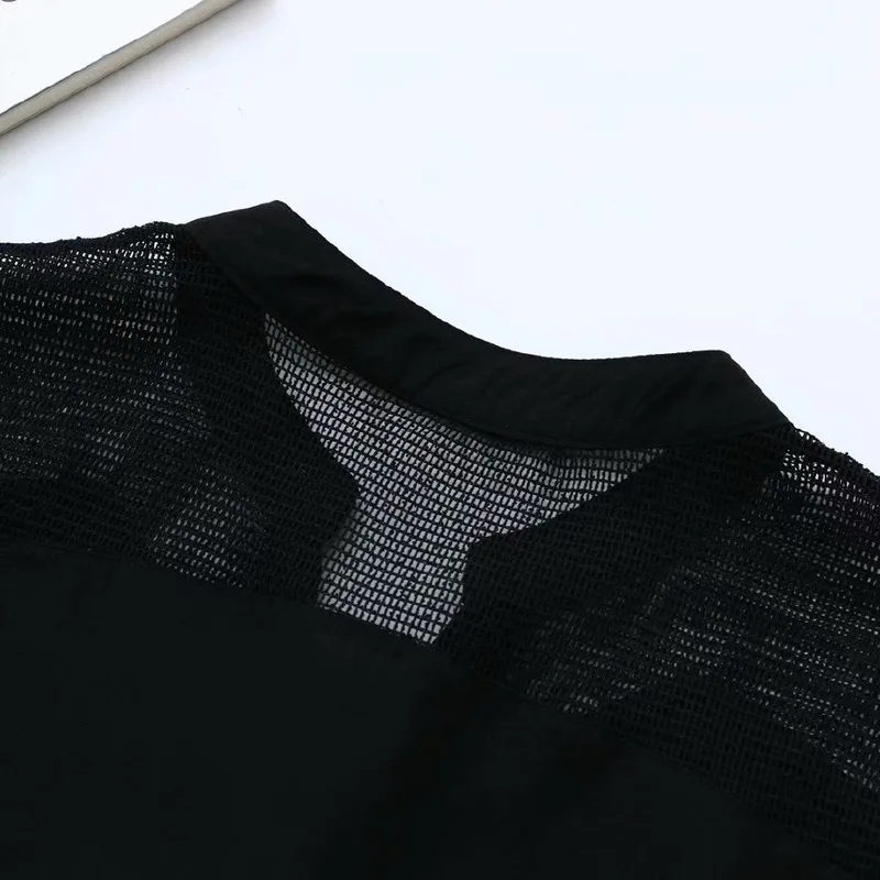 

Plus Size XL-4XL Black White Tops Women's Chiffon Blouse Solid Short Sleeve Workwear Blusas Ladies' Top