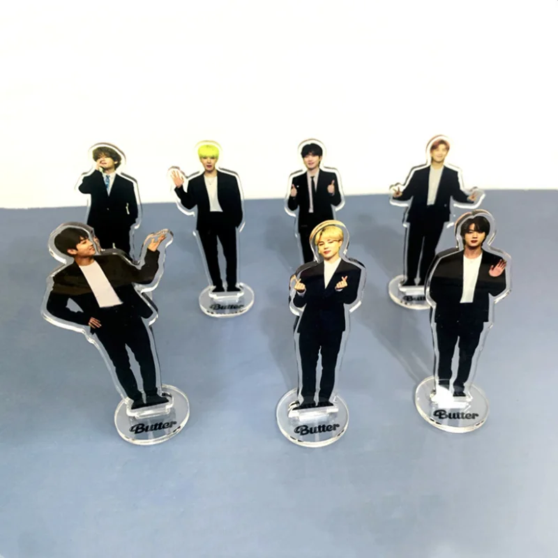 

Kpop Bangtan Boys Butter 2021 New Jimin Jung Kook Suga V RM J Hope 3D Acrylic Standee Figure Figurine Fan Collection 10cm
