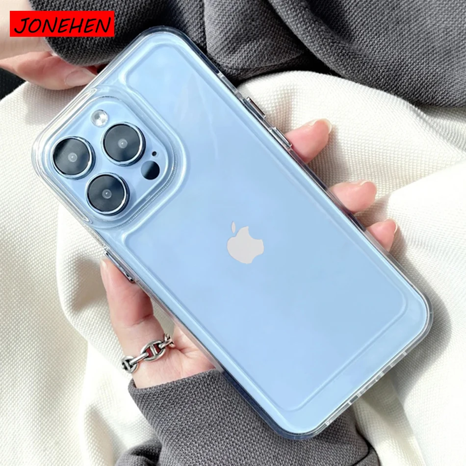 Высококачественный прозрачный бронированный противоударный чехол для iPhone 13 11 Pro