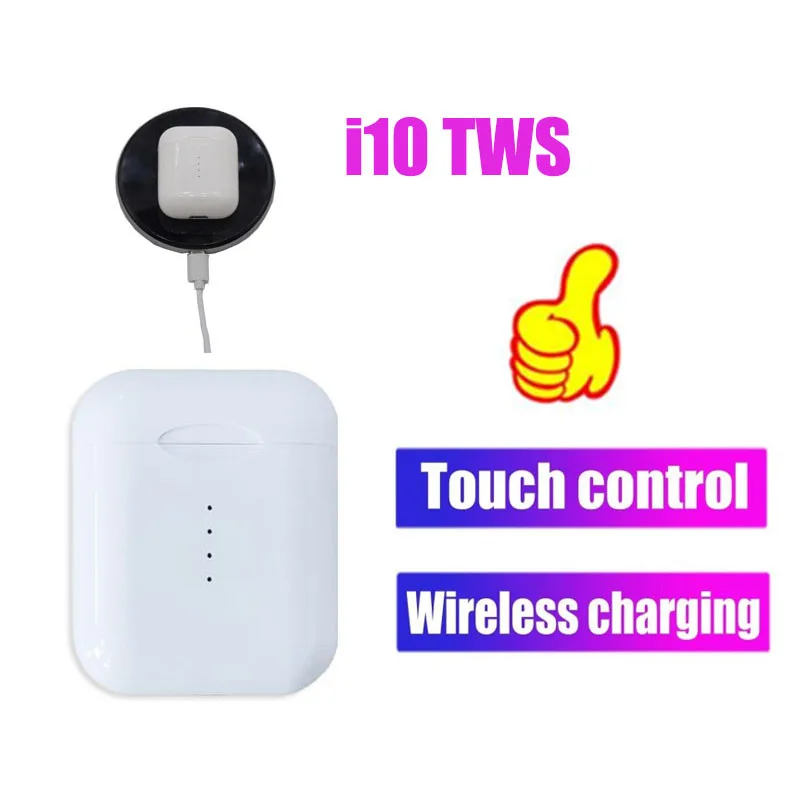 I10 tws Bluetooth 5 0 наушники i9s беспроводные 6D супер бас гарнитура с зарядным