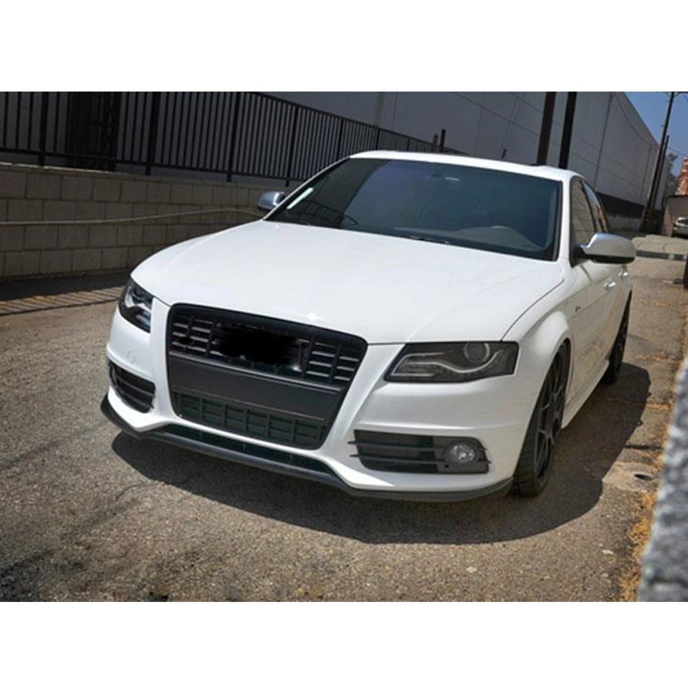 Передний спойлер разветвители фартук подбородка для Audi A4 B8 S4 Sline Бампер 2009 2012 Non