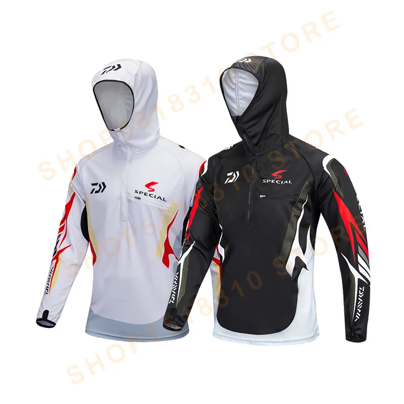 

DAIWA 2022 New Brand Fishing Clothing Men Professional Fishing Shirts Long Sleeve Breathable Quick Dry Shirt 2 Colors 5 Size