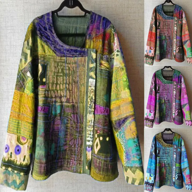 S ~ 5XL Большие размеры женские блузки в богемном стиле Топы этническом модная