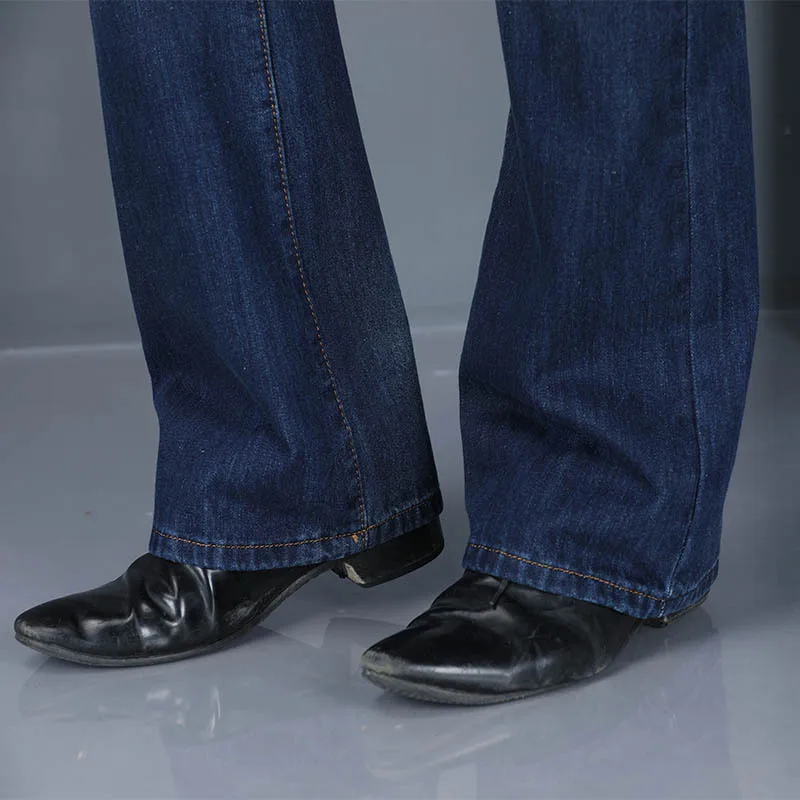 

Male Retro Flare Bell Bottom Jeans for Men 2021 Autumn Loose Straight Leg Jean Femme Relaxed Fit Flared Pants Denim Trousers Man