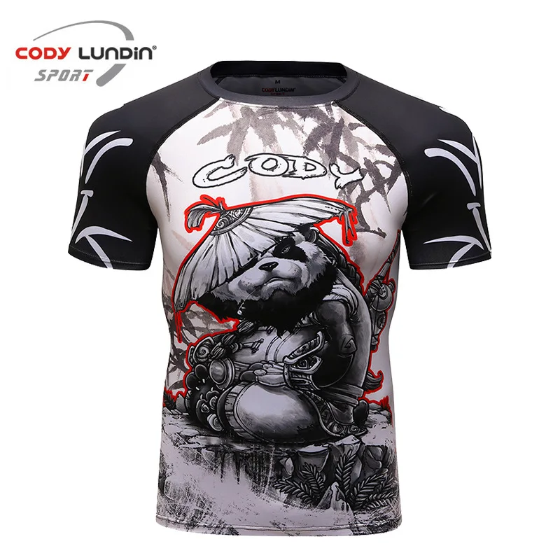 Rashguard тематика Бразильское джиу джитсу Gi MMA мужская футболка 3D Муай Тай футболки с